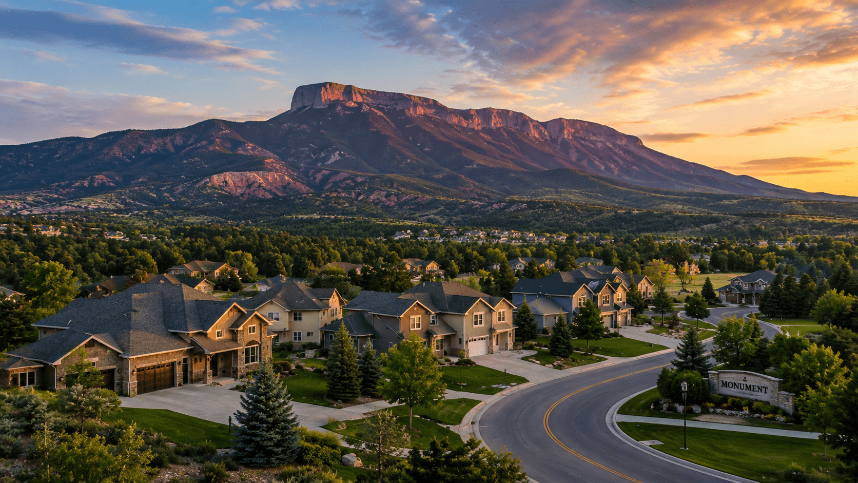 Mountain scenery near Monument Colorado